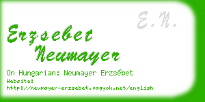 erzsebet neumayer business card